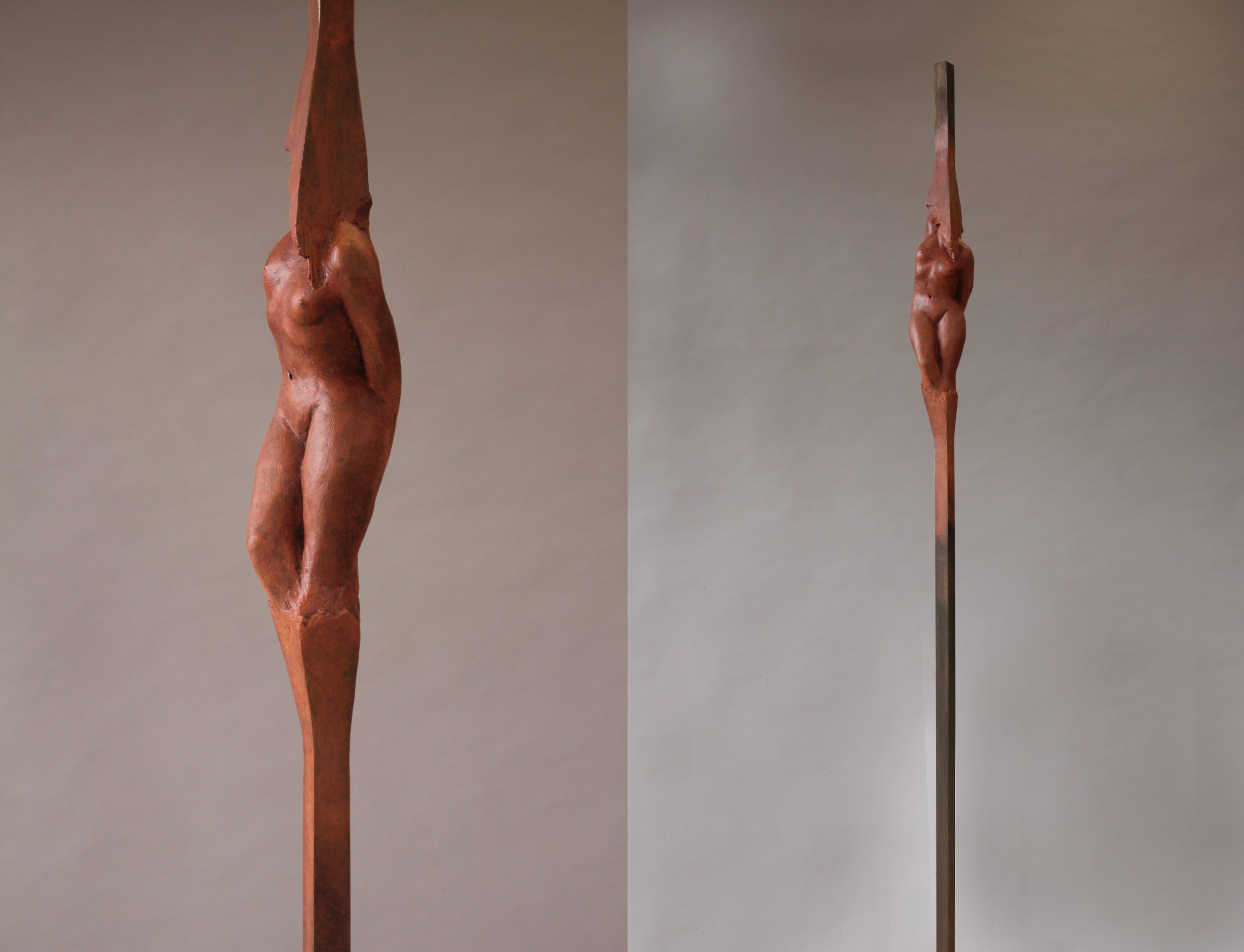 "Caryatid" | 193x012x011 cm | Bronze