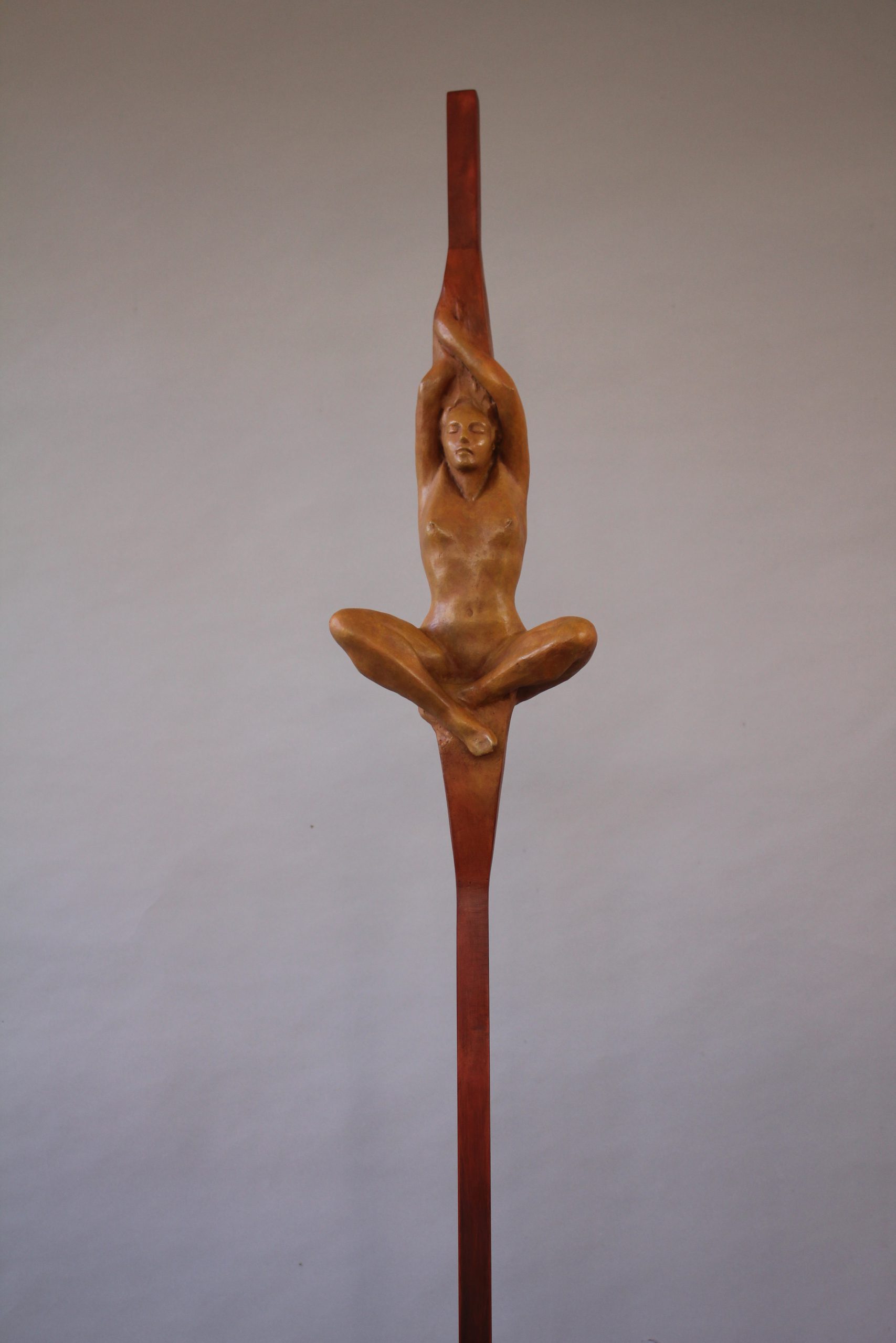 "Cariátide" | 193x023x015 cm | Bronze